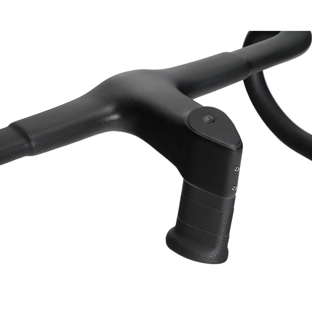 Integrated Road Bicycle Handlebar OEM Full Carbon Fiber For Aero F10 1K Width 400-440mm Stem 90-120mm Bicycle Parts