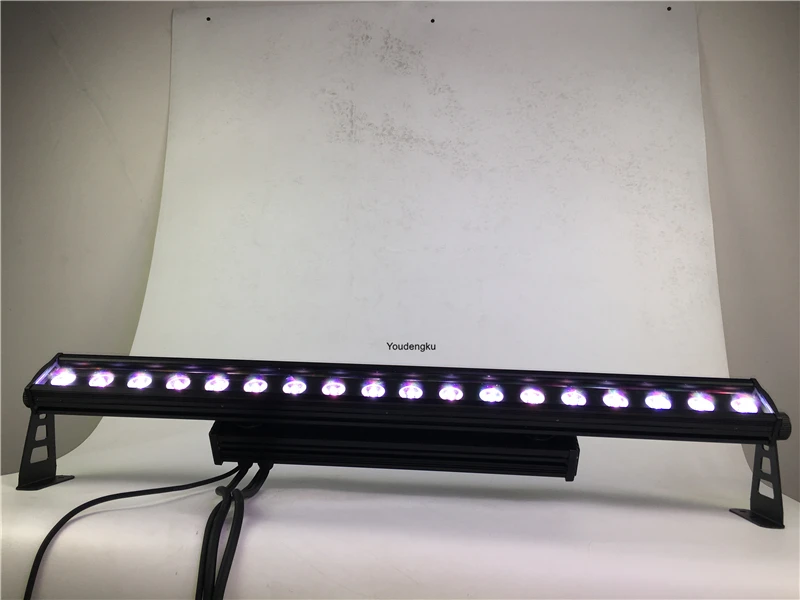 4 шт., точечное управление, 18x15 Вт, 5 в 1, светодиодный настенный светильник, водонепроницаемая шайба DMX RGBWA, ip65, светодиодный светильник для бара