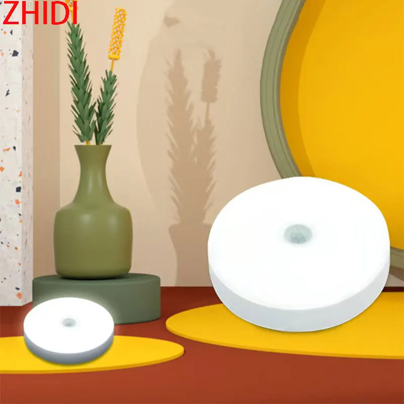 

LED Intelligent Human Body Sensor Night Light Emergency Automatic Lighting USB Wireless Magnetic Night Light