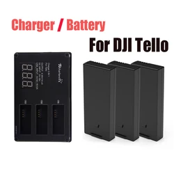 Original FOR DJI Tello battery / Drone Tello Battery Charger Charging For dji hub Tello flight Battery Accessories