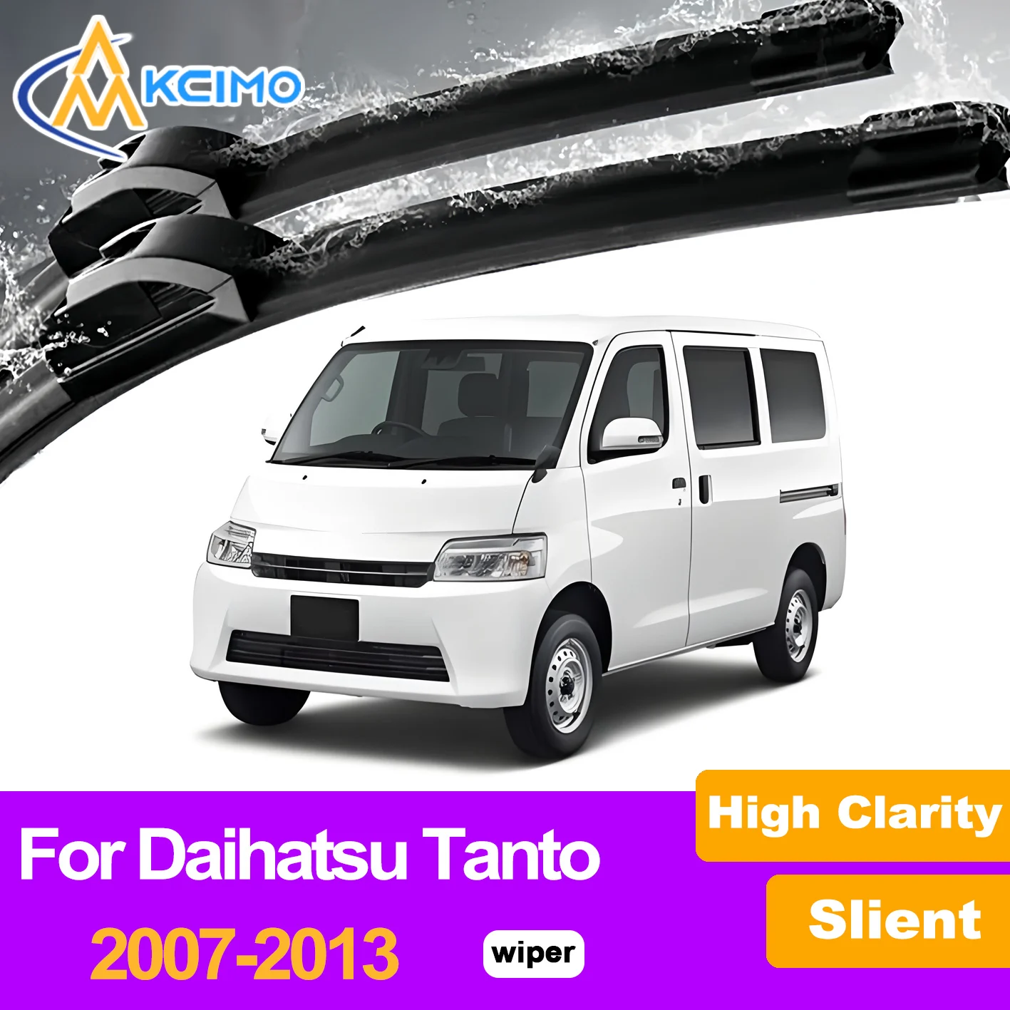 

2Pcs Front Windshield Wiper Blades For Daihatsu Tanto 2007-2013 Windscreen Window Car Accessories