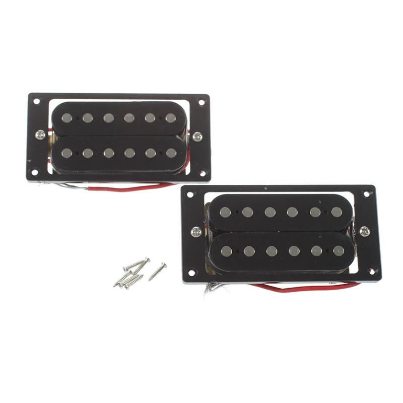 20Pcs(10 Set)Black Humbucker Double Coil Electric Guitar Pickups + Frame Screw