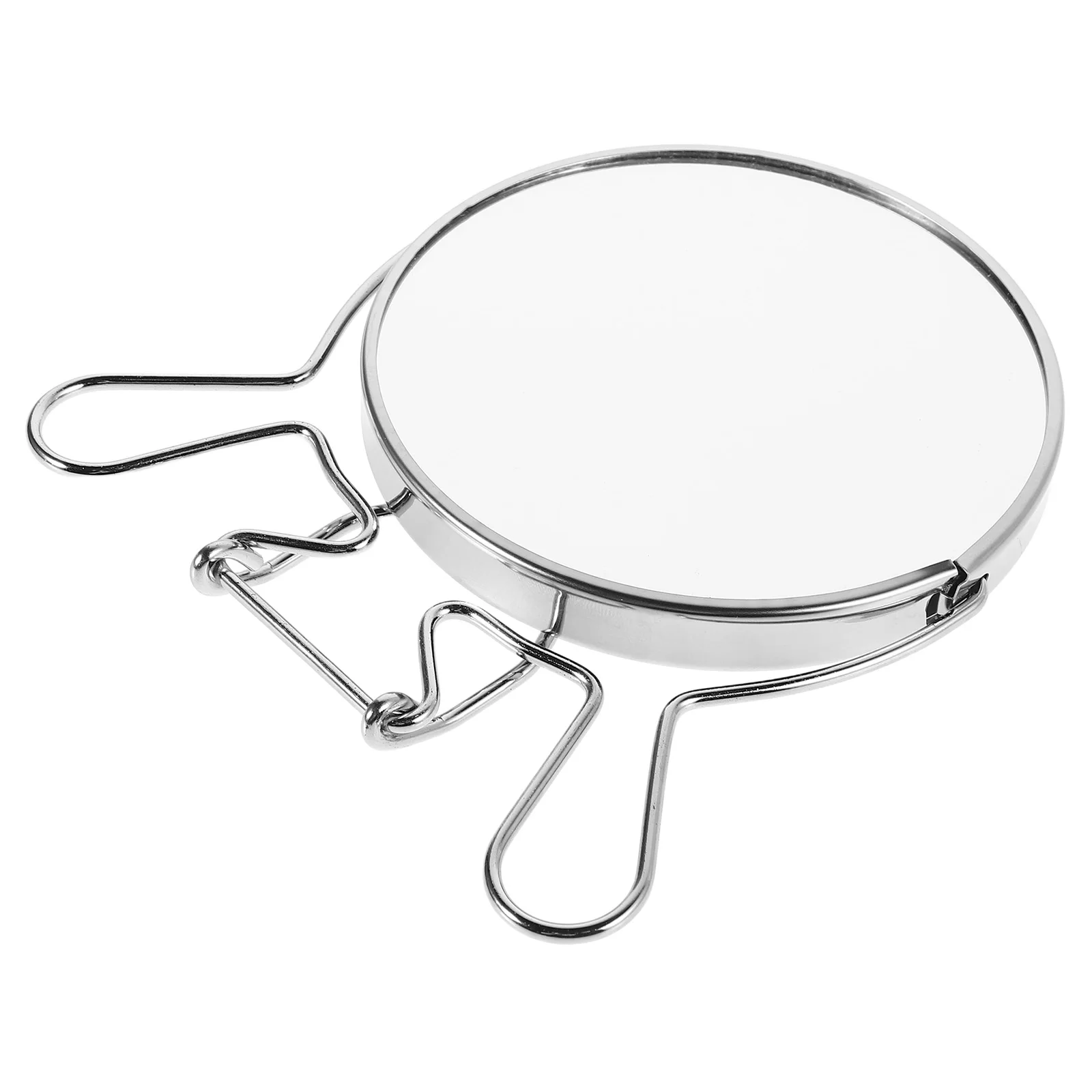 Vanity Mirror Double Sided Creative Makeup Countertop Rotatable Dorm Desk Aluminum