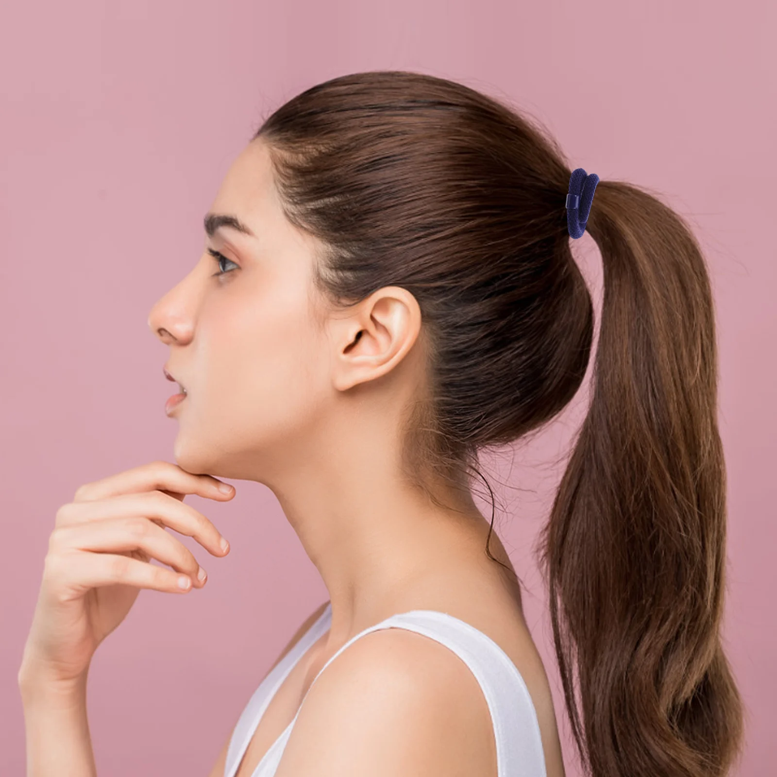 

5Pcs Soft Yet Strong Hair Bands for Women Extra Hold Ponytail Ties for Curly Straight Hair Daily Use Accessory