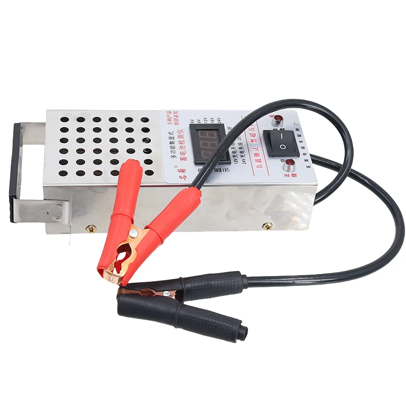 For 6-24V detector Car Battery Tester High Accuracy Automotive Lead Acid Battery Load Analyzer Iron Charging System Test Tool