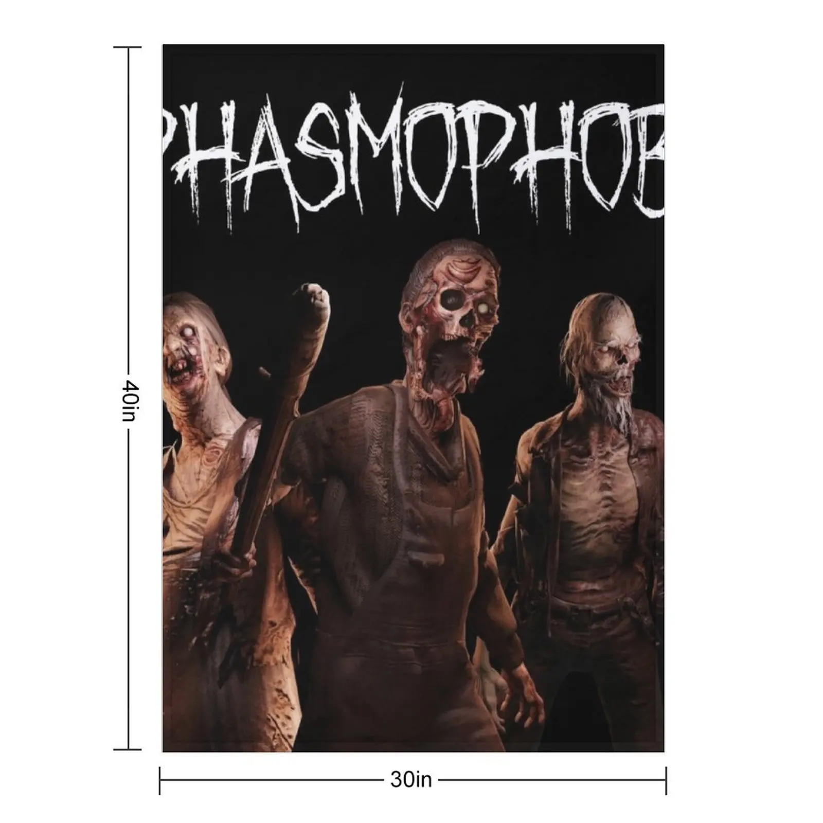 Phasmophobia Ghost Models Throw Blanket Kid'S Decorative Beds christmas gifts Furrys christmas decoration Camping Blankets