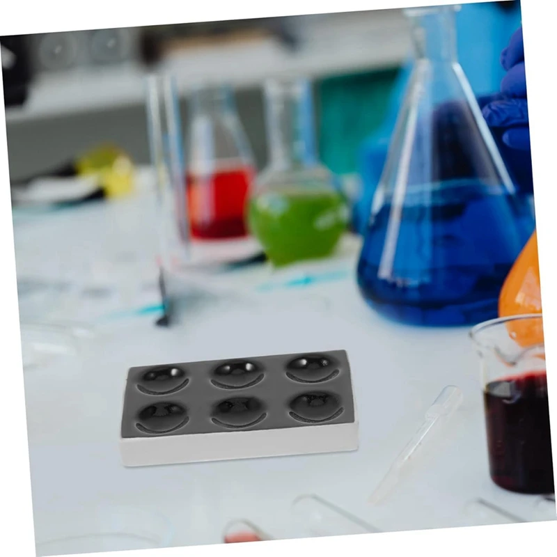 2Pcs Experiment Board Ceramic Spot Reaction Plate Chemical Testing Reaction Plate Ceramic Spot Plate