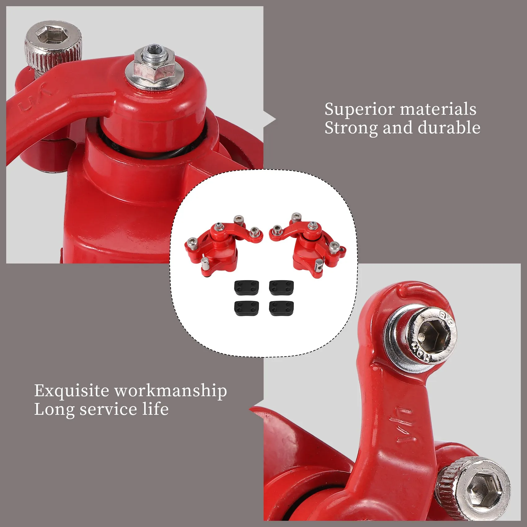 

AU34-Front Rear Disc Brake Caliper Pads For 43Cc 47Cc 49Cc Chinese Mini Moto Kids ATV Quad Minimoto Dirt Pocket Bike Gas Scooter