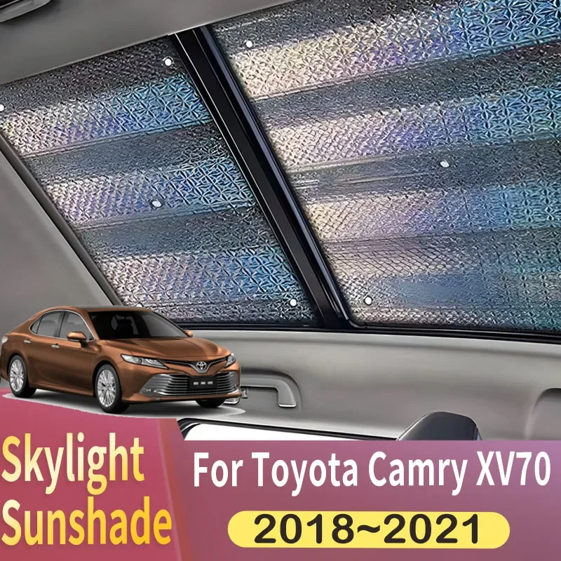 

Sunroof Sunshade Suitable For Toyota Camry XV70 2018 2019 2020 2021 MK8 Car Panoramic Roof Heat Shield Window Sun Visor Anti-UV