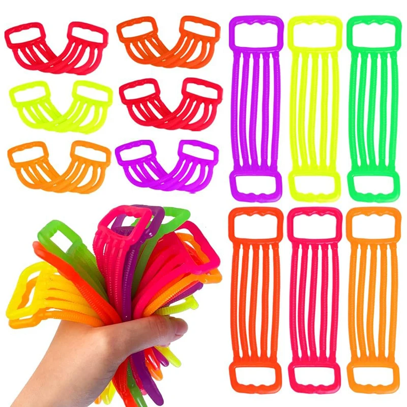 36/18PCS Stretchy Strings Zappeln Spielzeug Brust Expander Strumpf Stuffers Geschenke für Kinder Geburtstag Party Favors Regalos Divertidos