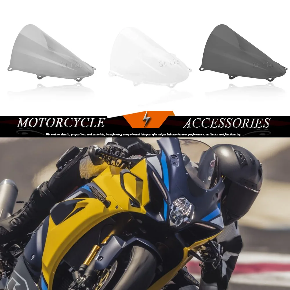 GSX-R1000 2026 Windshield Windscreen For Suzuki GSXR1000R GSXR1000 GSX-R GSXR 1000 K17 L7 2017-2025 Wind Touring Visor Viser