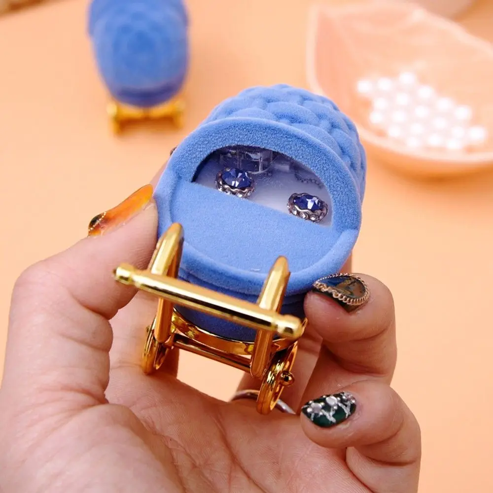 

1Pcs Accessories Fashion Velvet Stroller Ring Box Storage Case Gift Case Jewelry Display Holder
