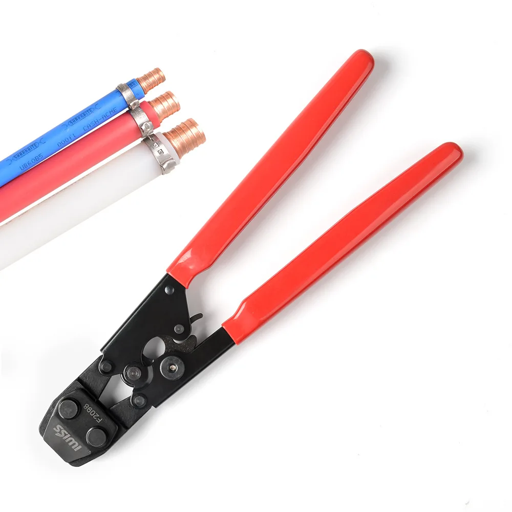 

IWISS PEX Cinch Clamp Tool for Fastening Stainless Clamps from 3/8-Inch to 1-Inch with Calibration Gauge Suits ASTM F2098