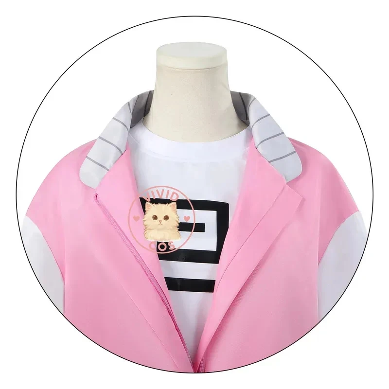 w;3'c\6,b'Sakamoto Dias Nova Series Anime Shaotang Lu Two-Dimensional Cosplay Costume Pink Coat RPG Full Set of Women's 7;m/8\f; view 5