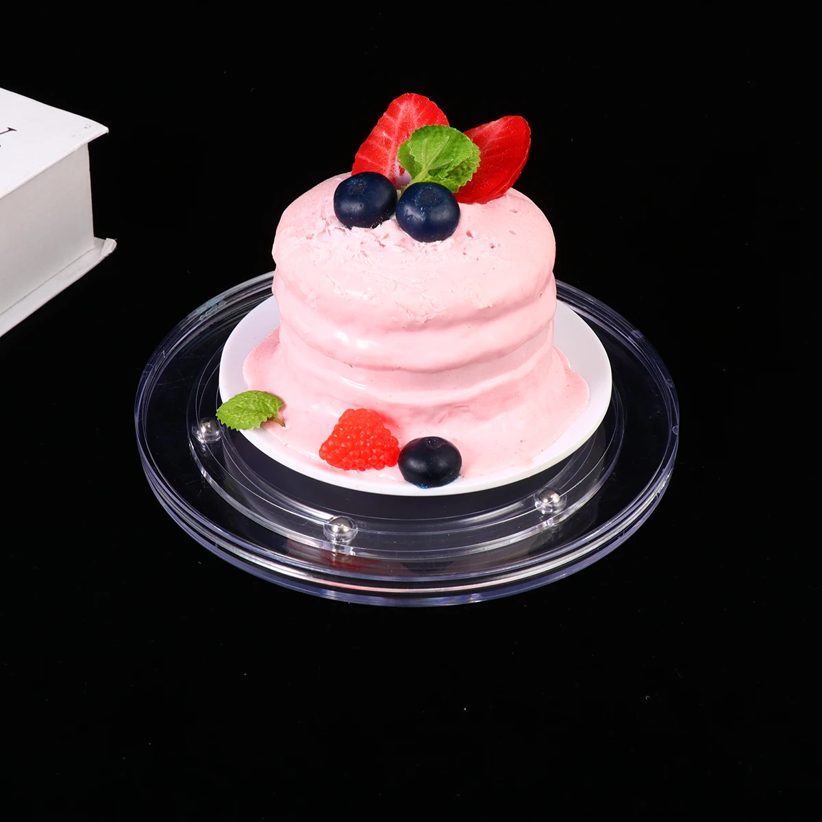

7 Inches Cake Making Turntable for Bakery Stand Decorating Paper Cup Revolving Stands Transparent Rotating Baking