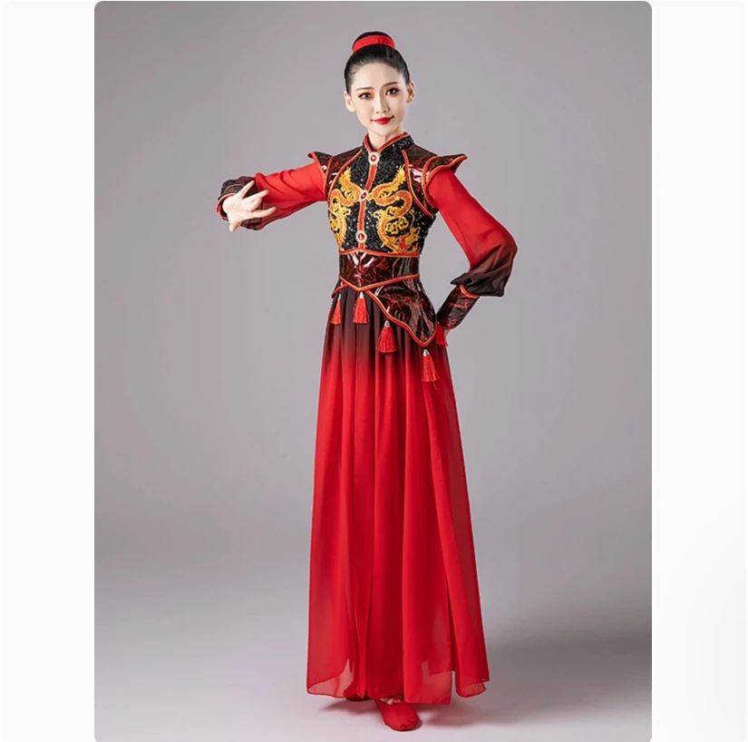 Hanfu جيوتشو تونغشيا شينغ شيانغ وانغ شينغ ملابس رقص Wuxia السيف الرقص النمط الصيني أداء زي مجموعة الإناث #2