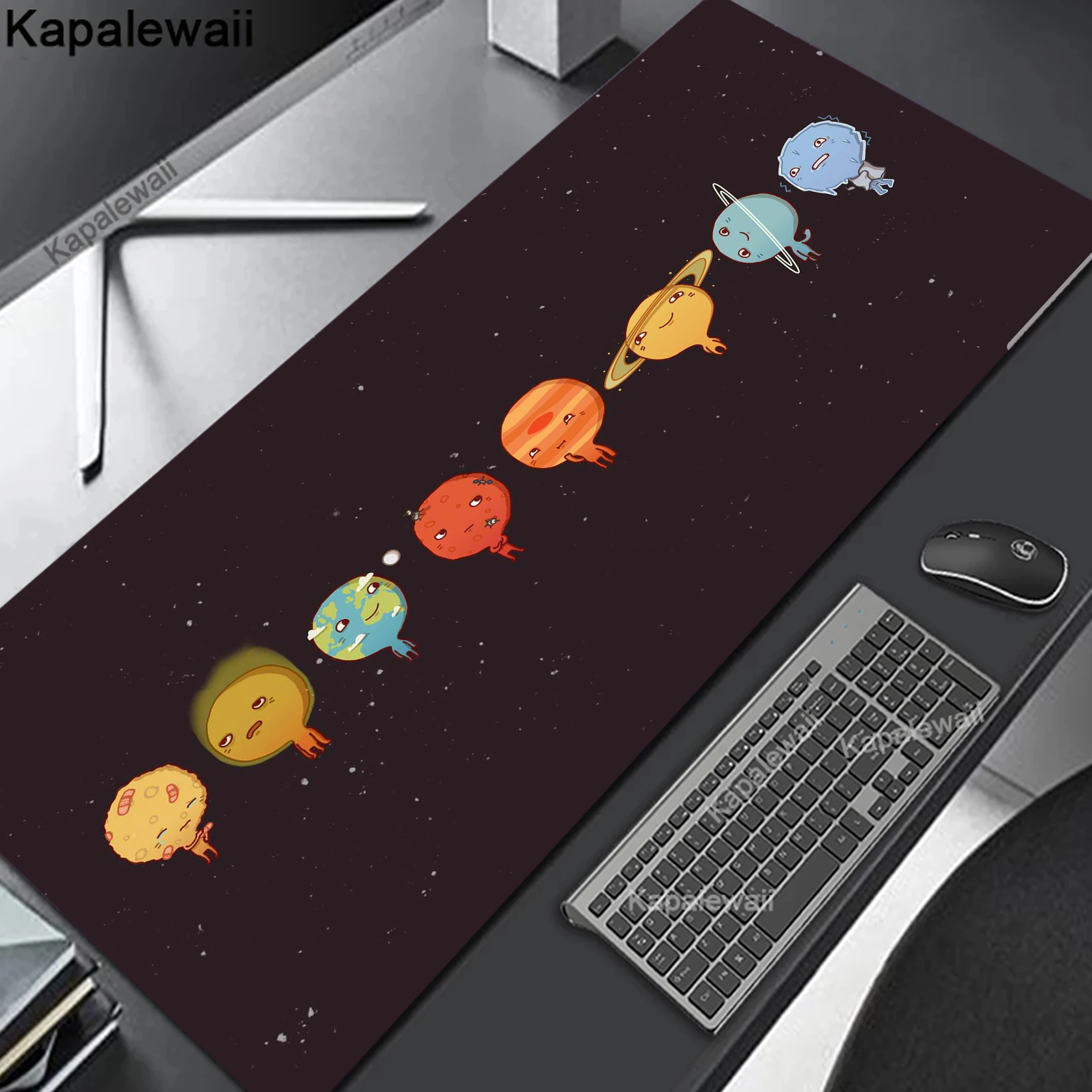 

Mouse Pad Sakura Large Gamer Mousepad Solar System Keyboard Anti-slip Mat XXXL Mouse Mat Pc Accessories Rubber Desk Mat 90x40CM