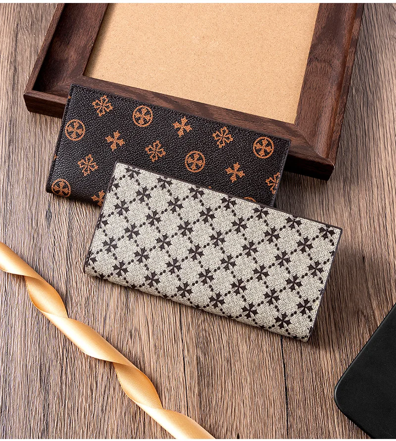 Unisex-Geldbörse im Retro-Stil mit großem Fassungsvermögen, Kartenfach und Reißverschluss-Münzfach, hochwertige Business-Geldbörse für Frauen – Detail 8