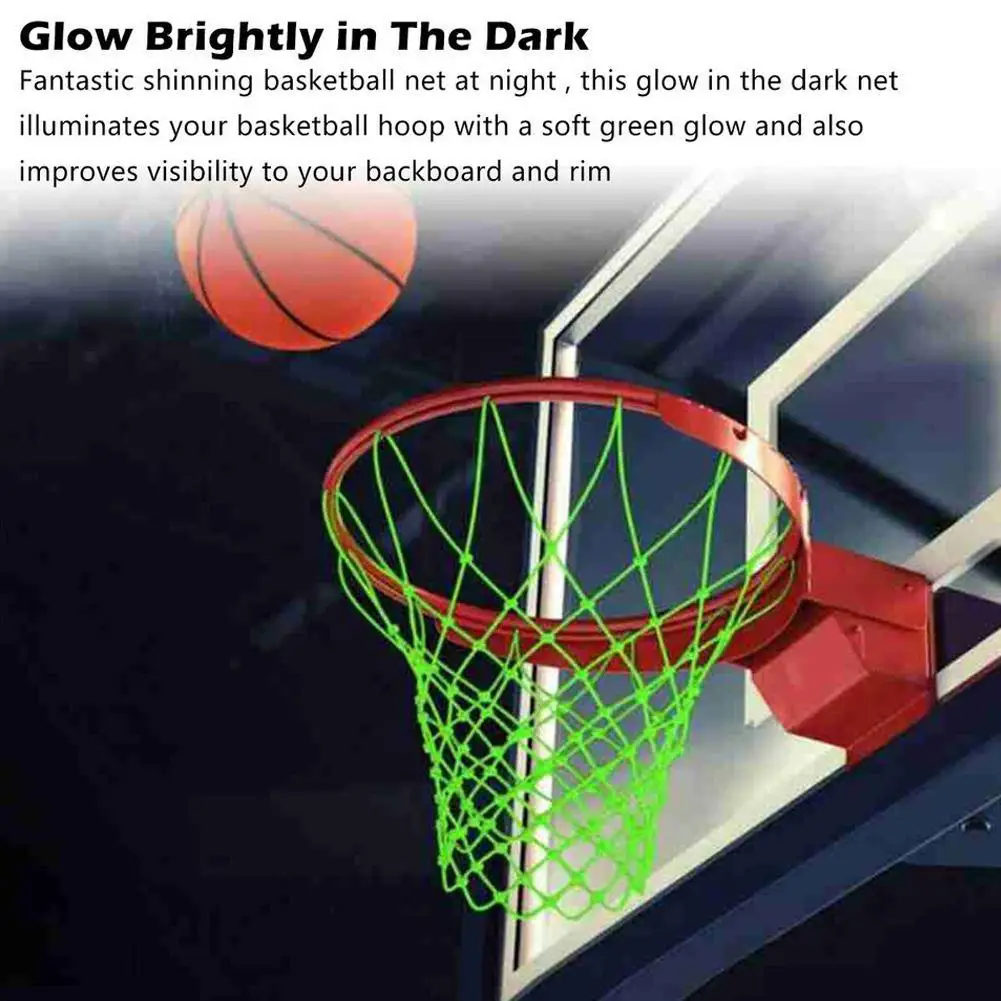 

1/2pcs Luminous Basketball Net Nylon Shoot Training For Kid Lightweight Universal Outdoor Sports Accessories for men