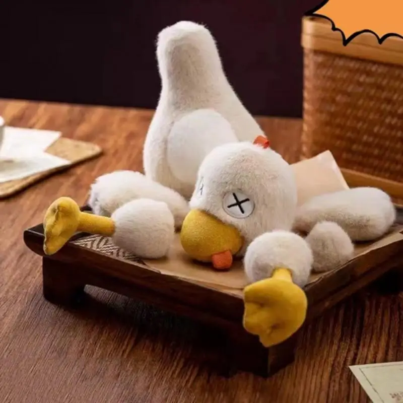Soft and Safe Duck Plush Toy for Babies Encouraging Creativity Washable Design Portable for Travel Comfort A2UB