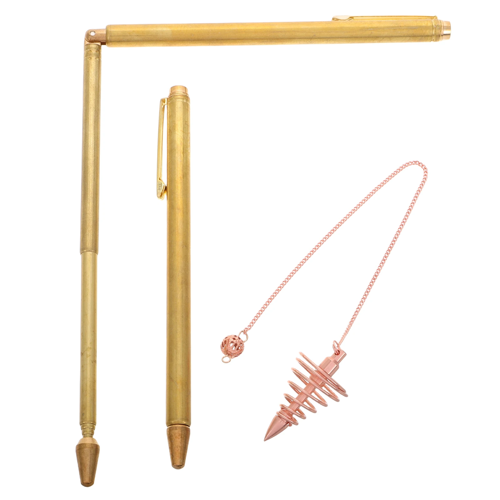 1 комплект медных лозоходных стержней, латунные палочки для гадания, охотничьи инструменты для водных призраков, портативные металлические игровые аксессуары