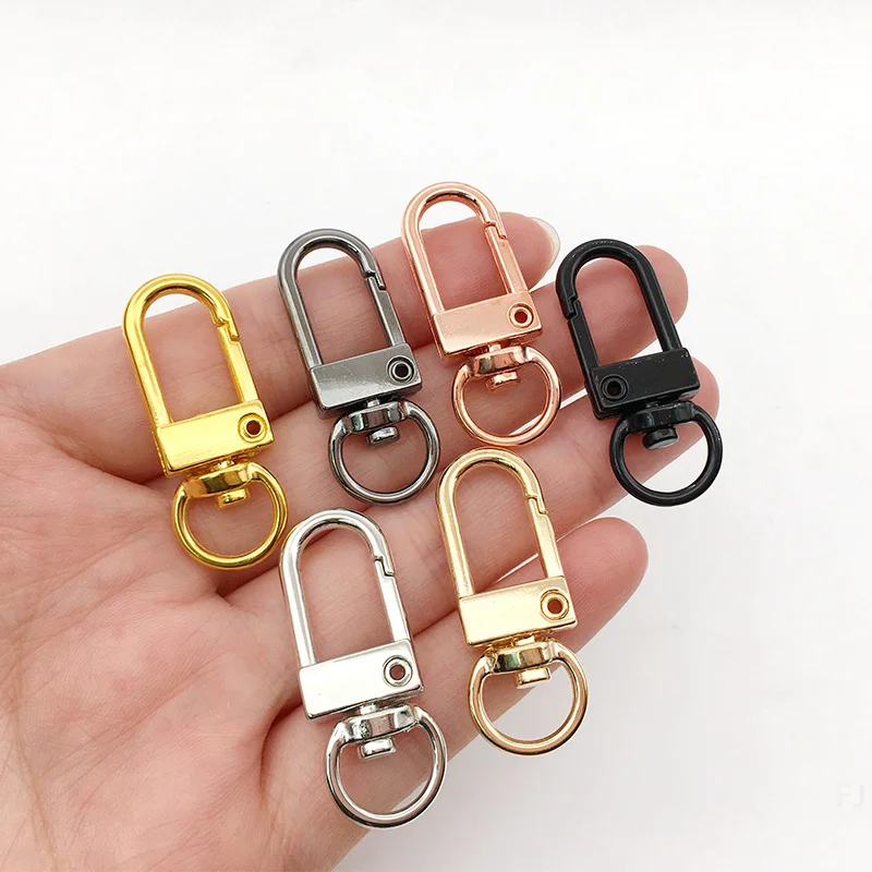 

[YU]10pcs Metal Universal Buckle Bag Buckle Multi Color Optional Key Buckle Alloy Buckle Lobster Buckle Bag Accessories