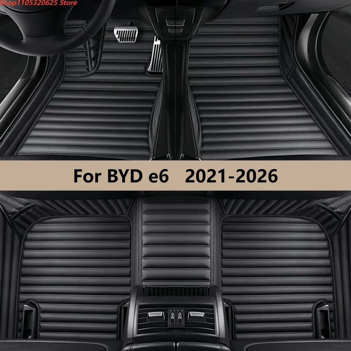 

Автомобильные коврики для BYD e6 2021-2026: кожаные, водонепроницаемые, противоскользящие, для салона автомобиля