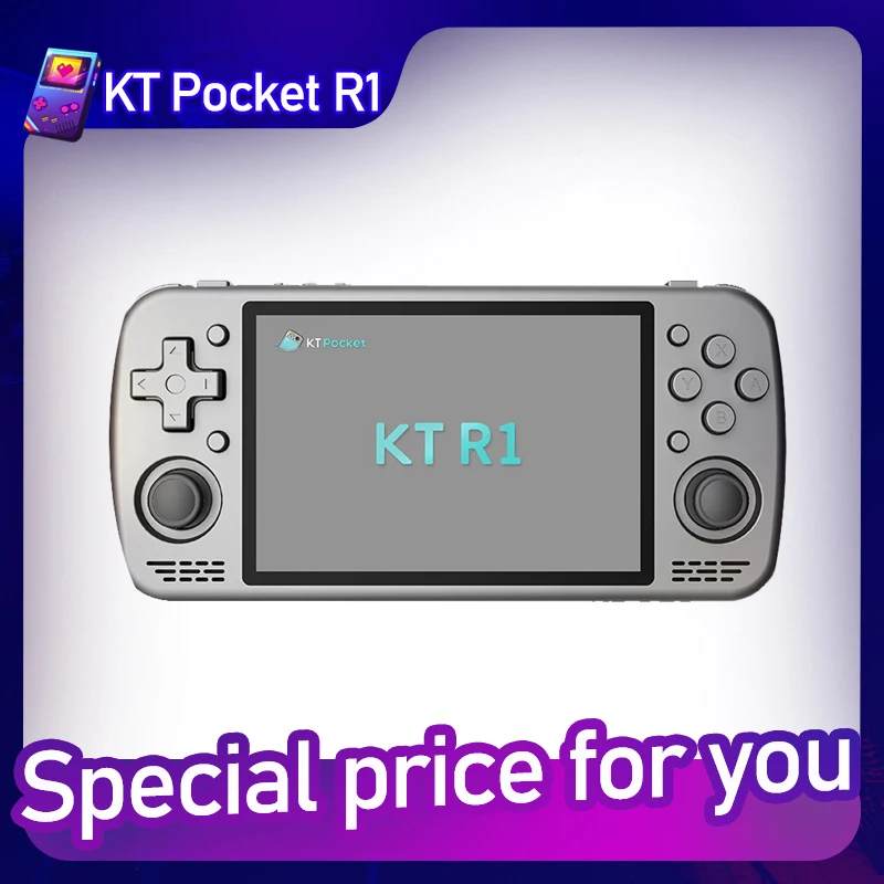 Original New KT Pocket R1 4.5Inch Touch Screen Handheld Game Player G99 6G LPDDR4 7000mAh Wifi KTR1 PS2 Retro Video Game Console