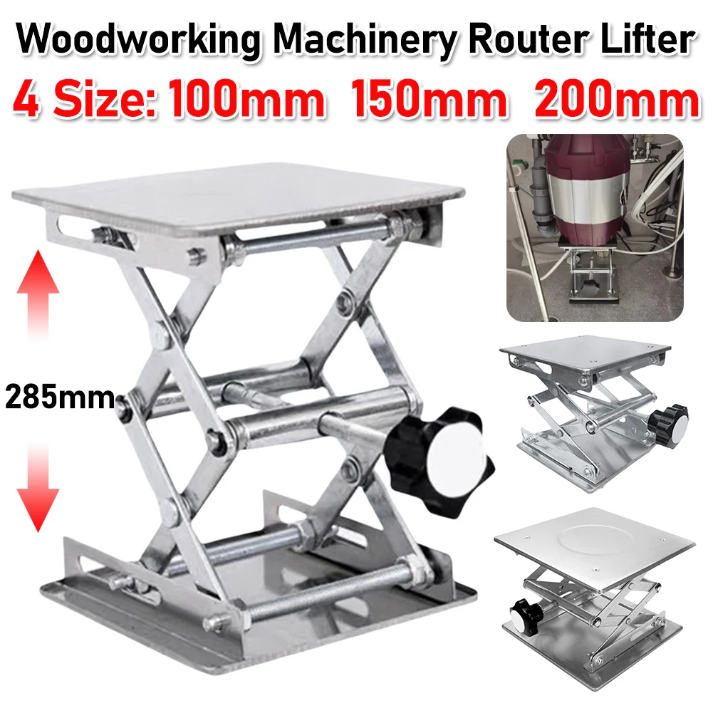 

Manual Woodworking Machinery Router Lifter Adjustable Engraving Laboratory Lift Platform Lab Jack Stand Platform for Industrial