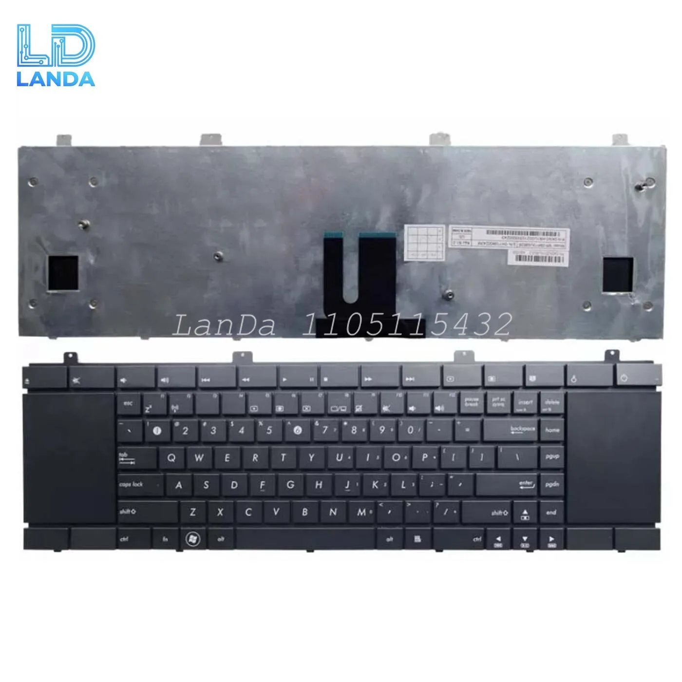 Teclado de ordenador portátil para ASUS A32-NX90 NX90J NX90JN NX90JQ NX90SN negro retroiluminado de EE. UU.