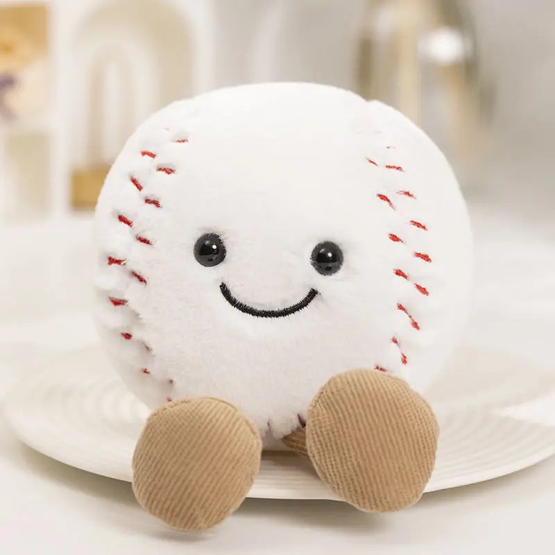 Adorable baloncesto fútbol tenis béisbol billar juguetes de peluche pelotas de peluche suaves almohada regalos de cumpleaños de Navidad para niños