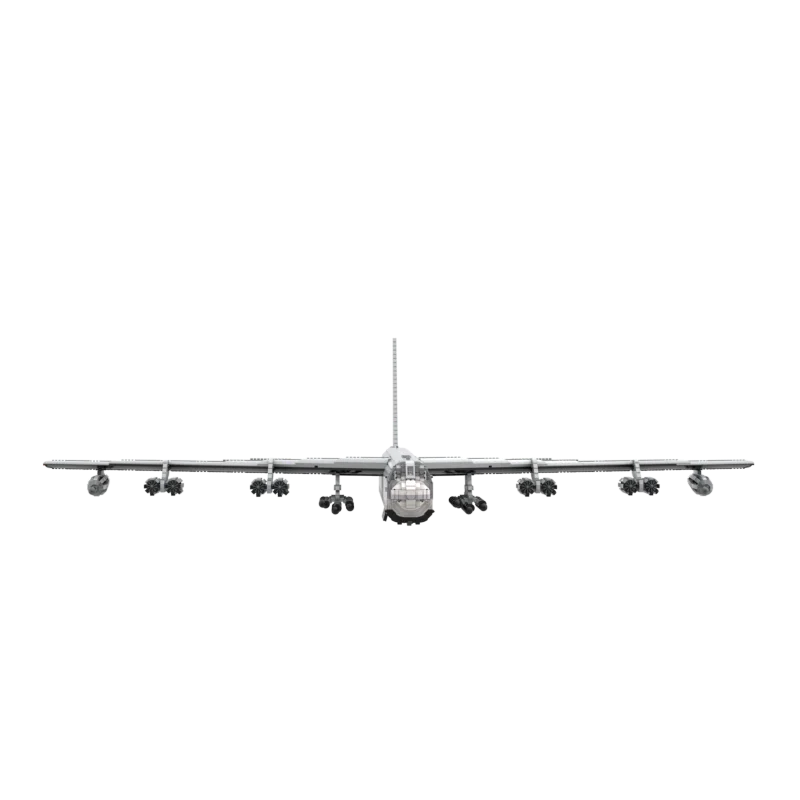 WW II US Military B-52 Stratofortress Strategic Bomber MOC Building Block Fighter Aircraft Model Brick Toys Children Gifts