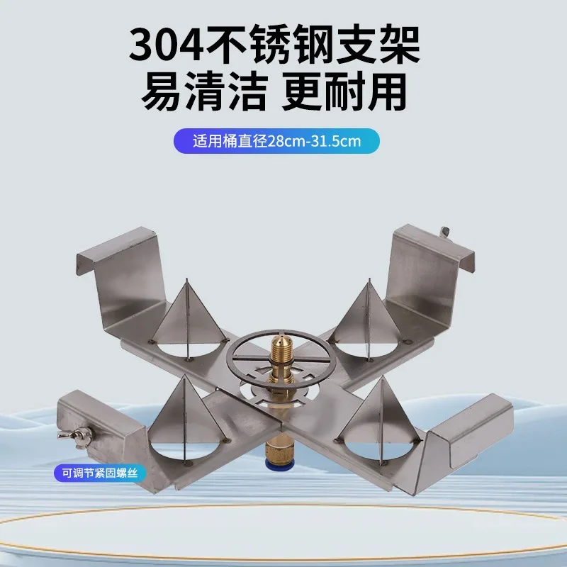 Stainless Steel High Pressure Washer Bottle Rinsing Plant Pesticide Protection Single Double Pump Opener for Home Garden