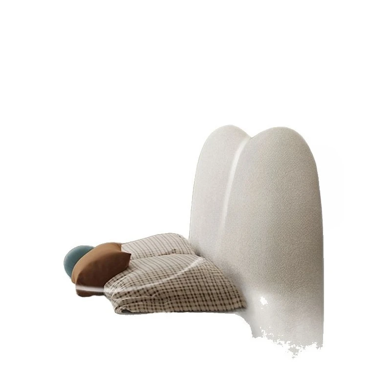 Modern simple fabric bed, student flannel storage bed, soft bag bedside