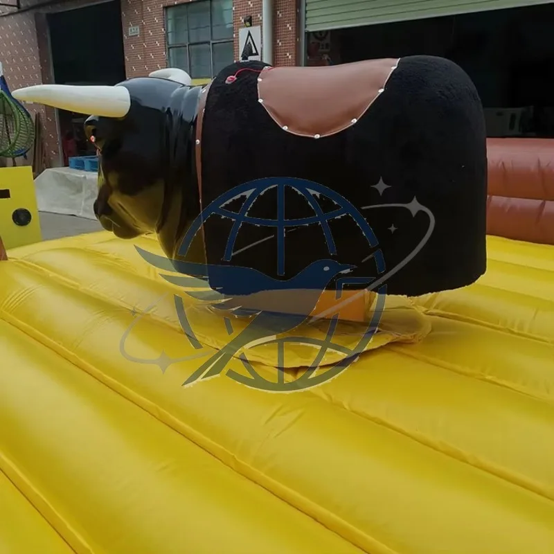 Outdoor Inflatable Twin Mechanical Bulls Rodeo Bull Double Mechanical