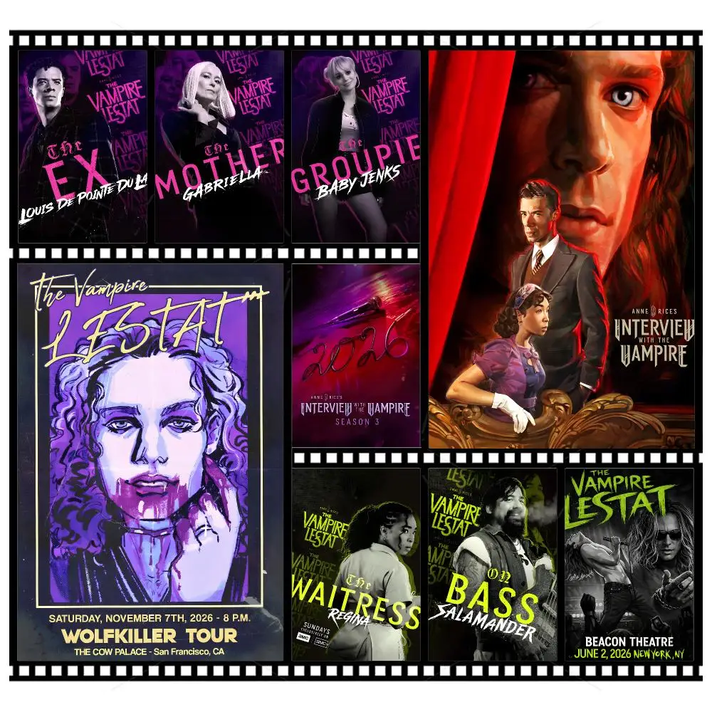 Gothic Series V-Vampire Lestat Poster Wall Art Poster HD Waterproof PP Print Bedroom Living Room Office Decor Gift