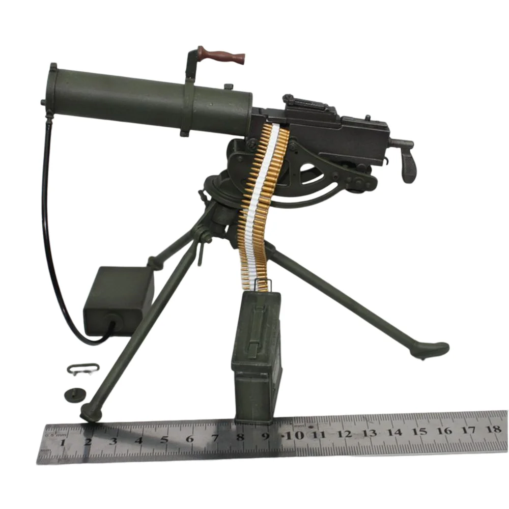 1/6 M1917 Browning Zware Machine Mini Militaire Model Luchtgekoelde Wwii Wapen Plastic Speelgoed Kan Niet Starten Voor 12 "action Figure