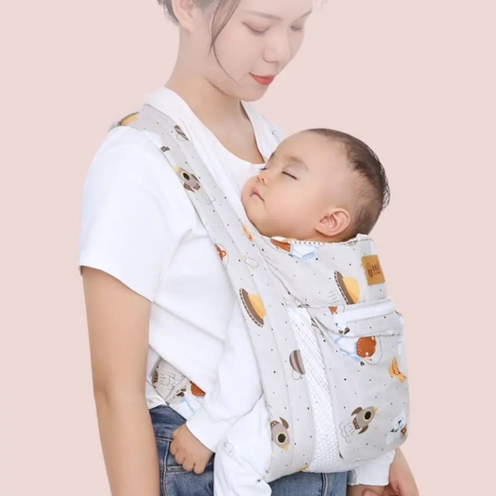 Labor-saving Baby Sling Wrap Adjustable Hands-free Kids Carrier Belt Multifunctional Breathable Newborn Travel Backpack Baby