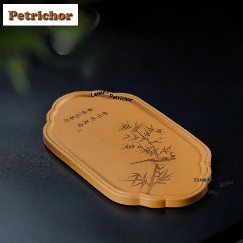 

New Chinese Style Ruyi Tea Tray Dessert Candy Tray Coffee Storage Board Tea Furniture Dishes For Serving Teaset Gift Accessories