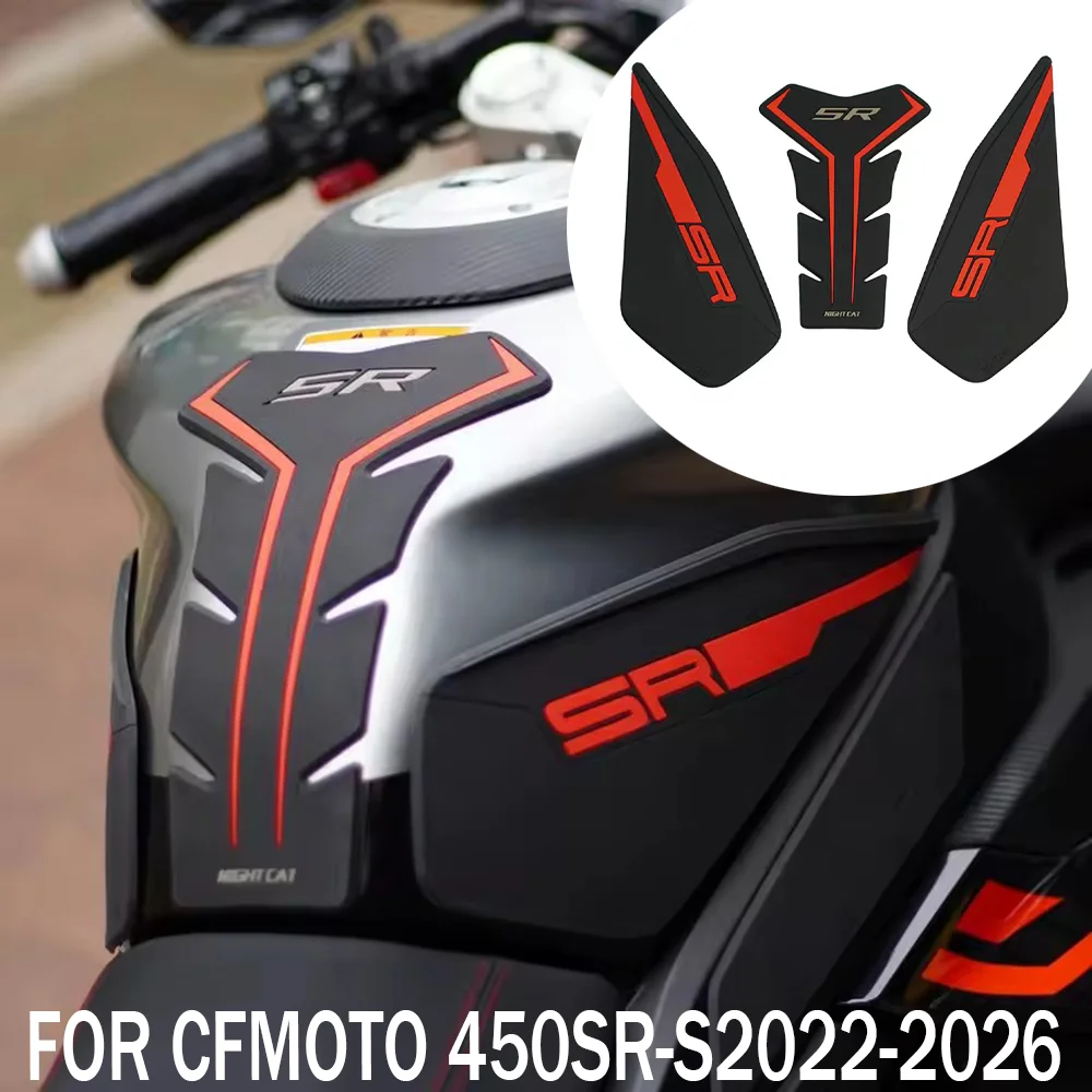 

450SR Motorcycle Tank Pad Fuel Tank Protector,Gas Tank Decals Compatible With For CFMOTO 450 S R 450SR 450sr 2022-2026