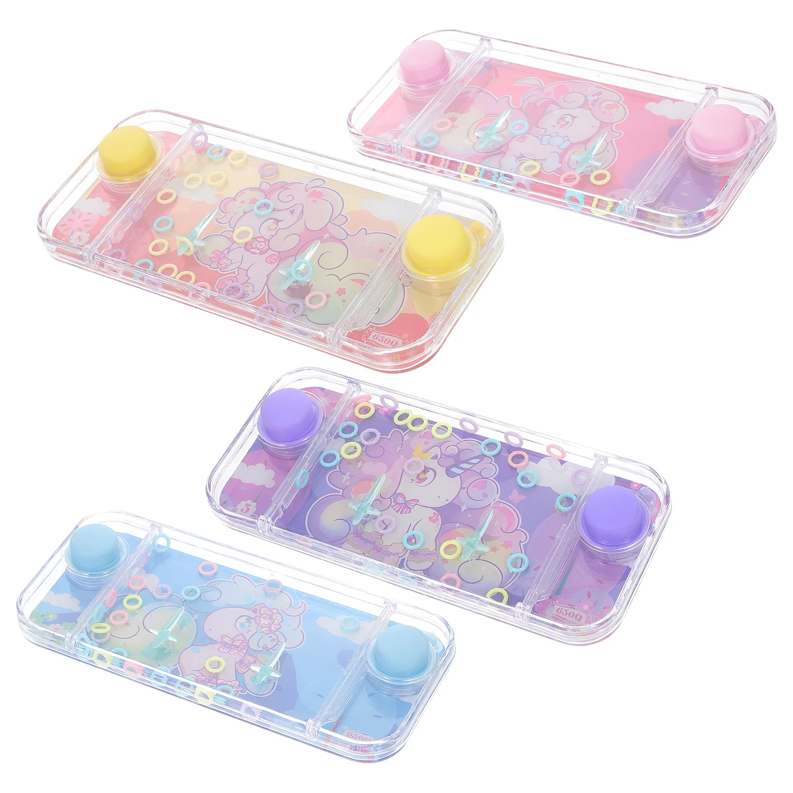 

Handheld Water Game Machine Childhood Classic Water Ring Toss Toys Kids Party Favors Random Color