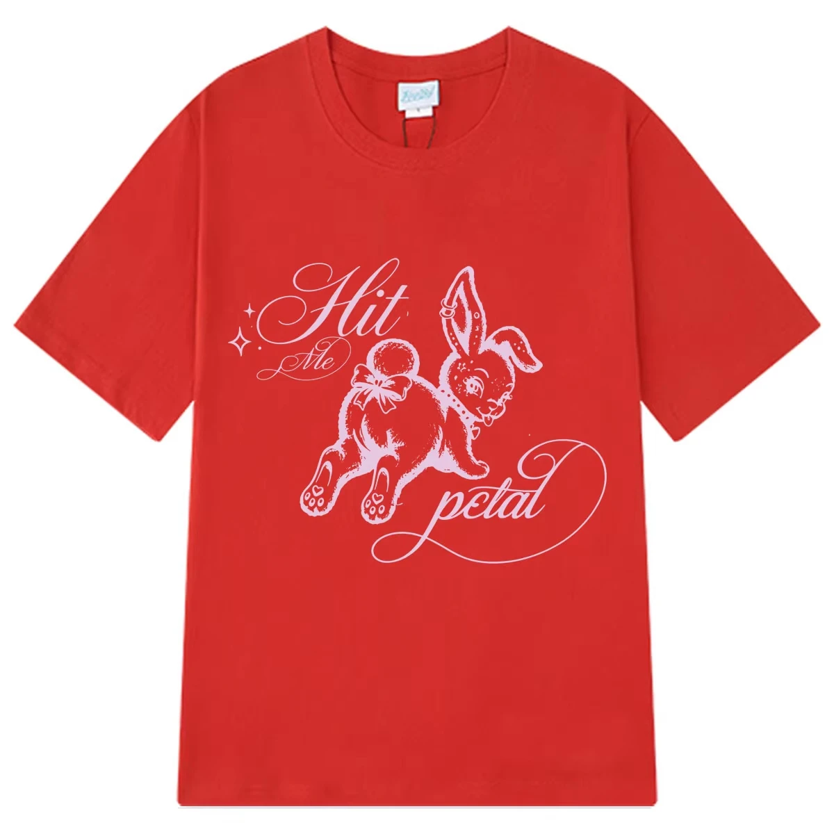 Summer Ariana Grande New Album Petal Print T-Shirt Fashion T-Shirt Short-sleeved Loose Casual Suitable for Both Men and Women