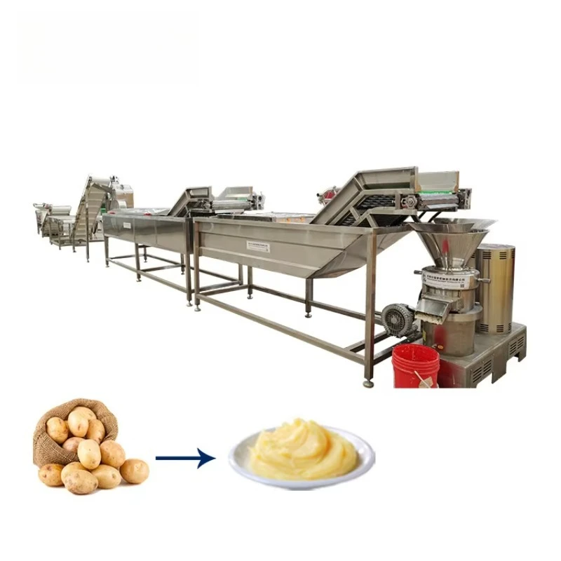 Food Grade 304 Stainless Steel Potato Flour Mashed Processing Line European Standard Commercial OEM Customized