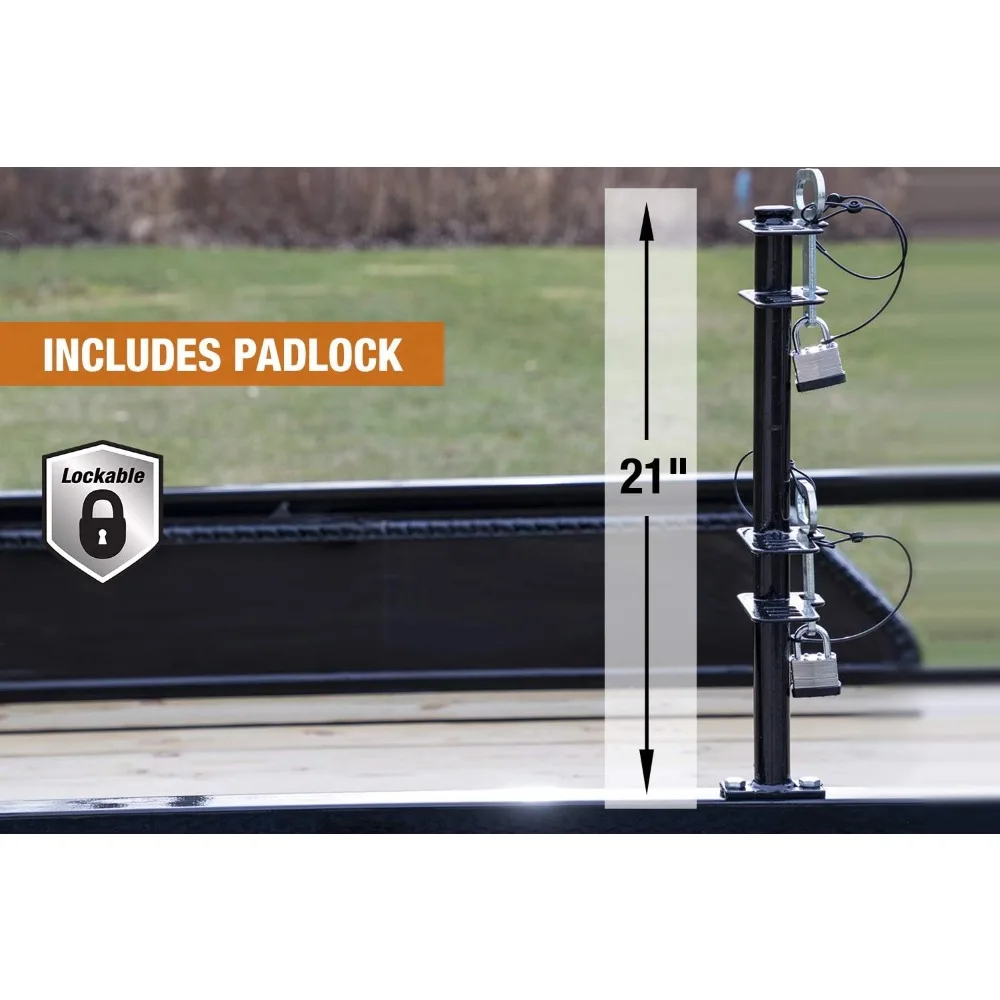 Estante de bloqueo para bordeadora de paisajismo de 2 canales (LT18) - Con capacidad para 2 whackers de malezas, fabricado en EE. UU.