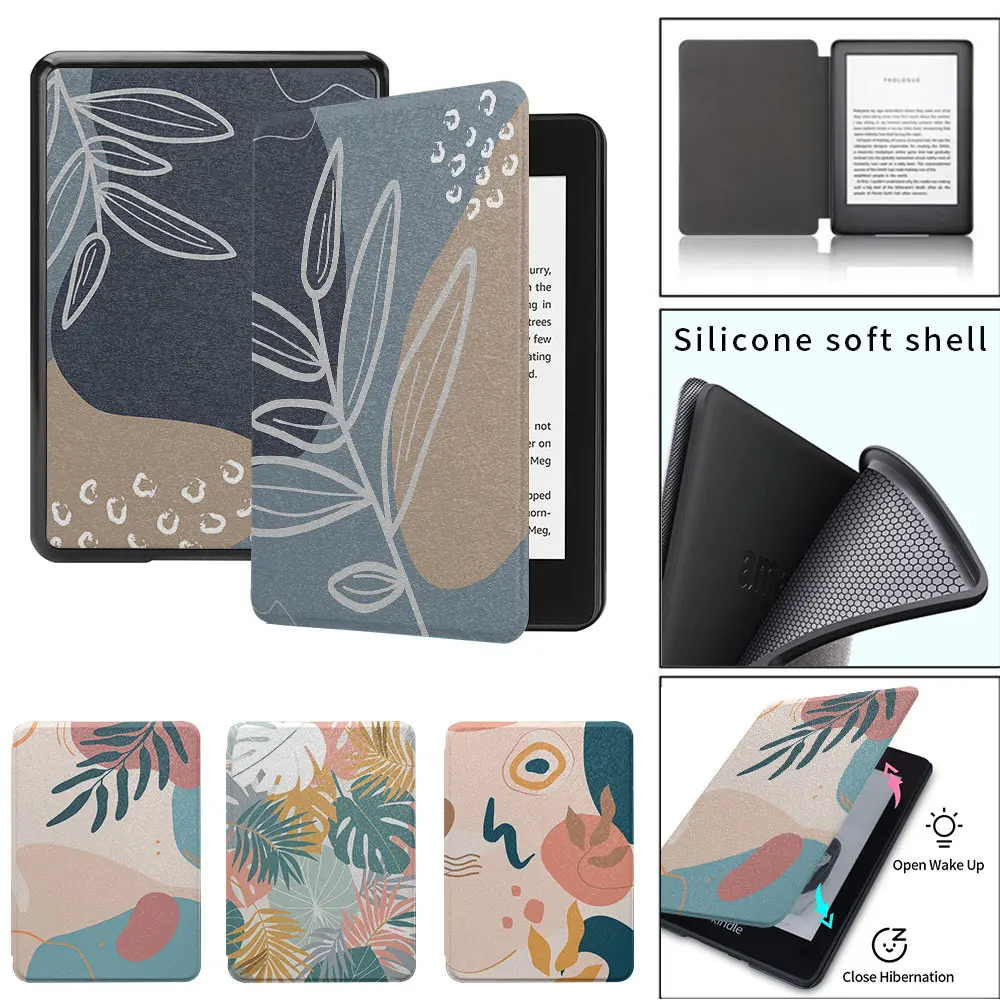 kindle case simple pattern paperwhite5th Silicone soft shell  funda 2021 11th  8th generation PaperWhite11th 6.8in