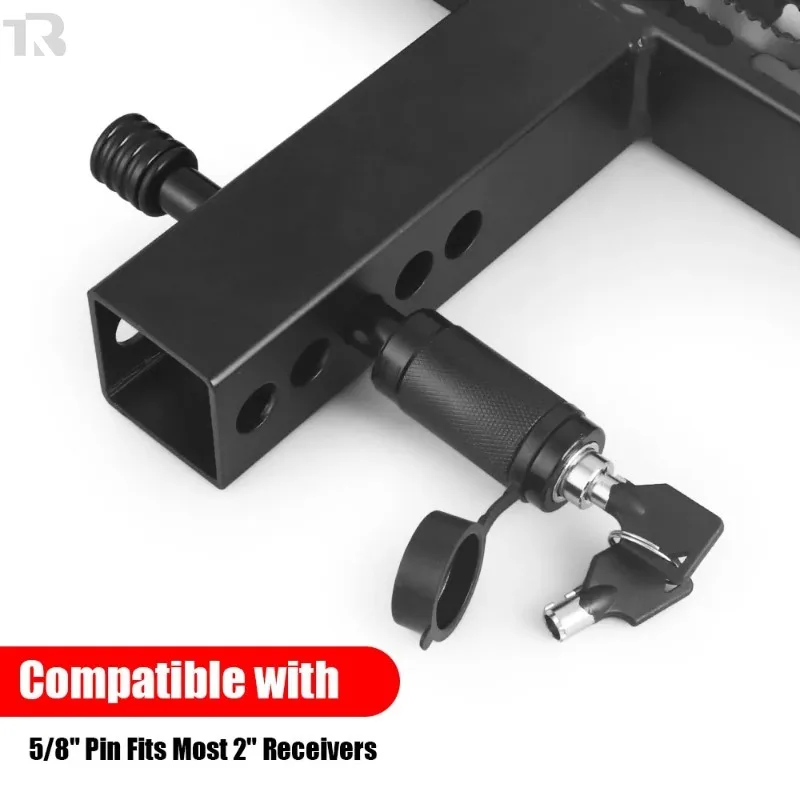 Kunci Trailer Mobil 5/8″ – Penerima 2″ – Truk RV – Termasuk Kunci – Kunci Anti Maling Penahan Hitch Pin Tahan Air dari Baja