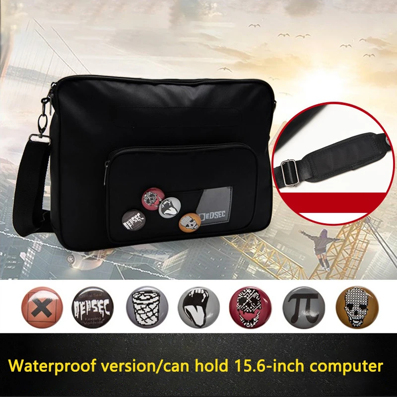 

Game Watch Dogs Aiden Pearce Cosplay Oxford Casual Shoulder Crossbody Bag Halloween Carnival Party Headdress