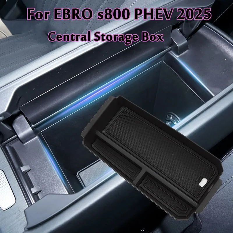

For EBRO s800 PHEV Center Console Organizer Tray Car Centra Armrest Secondary Storage Sort Tidy Up Box Styling Accessories 2025