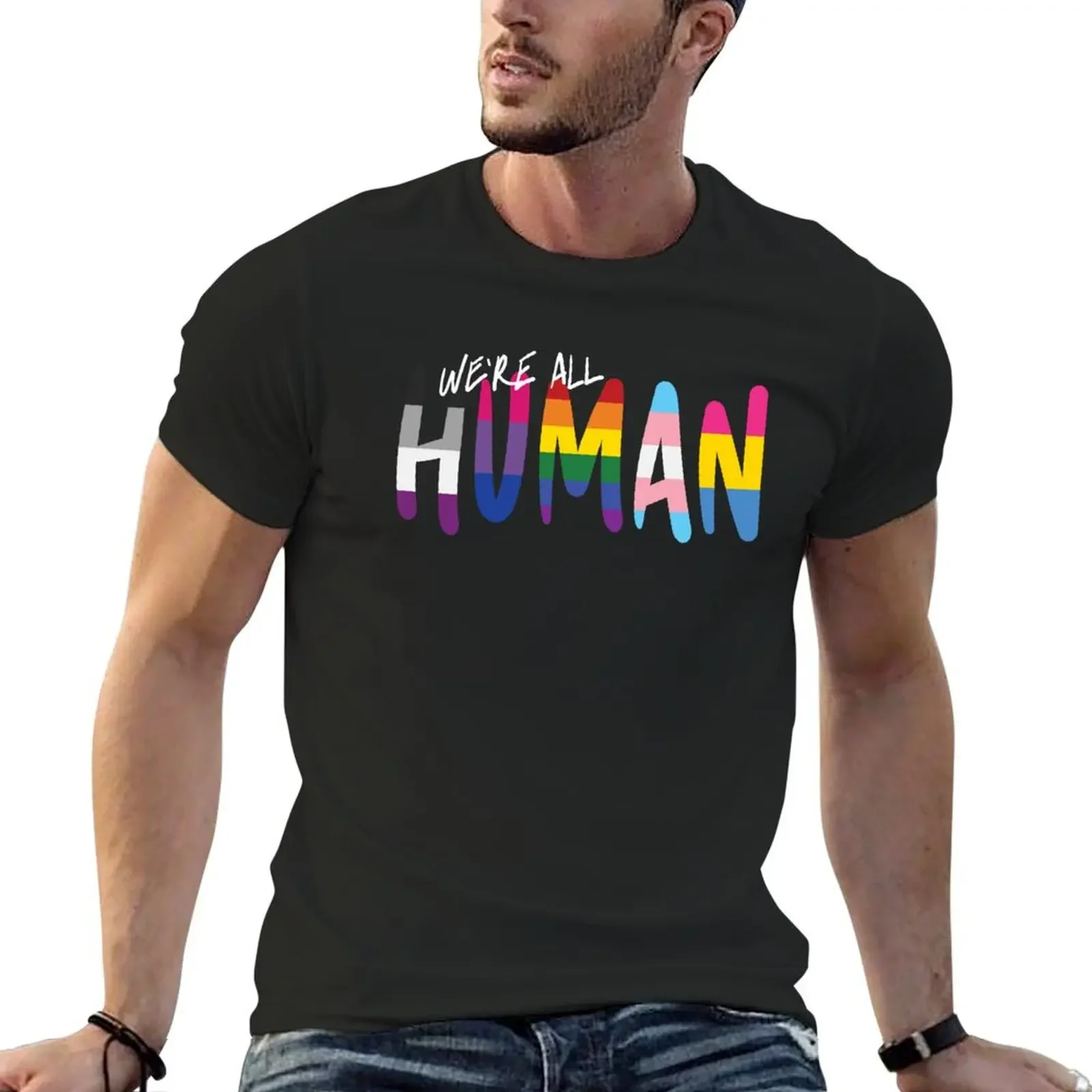 Human_handwritten, various flags T-Shirt vintage clothes anime t shirts man clothes Short sleeve tee clothes for men