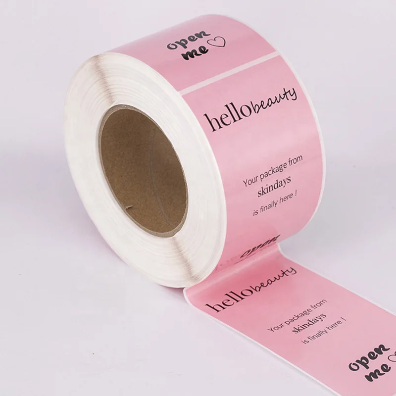 custom.Custom Waterproof Self-adhesive Packaging Label Roll Private Sticker Label Vitamin Supplement Labels Food Packing Box